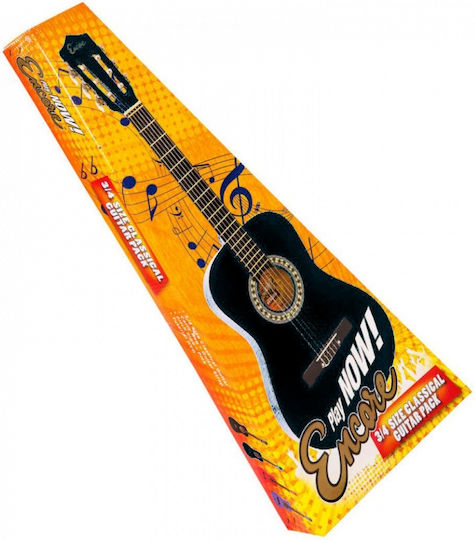 JHS Encore Kids Classical Guitar 3/4 Outfit Pack Black