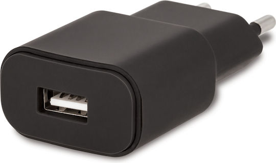 Forever Ladegerät mit USB-A Anschluss und Kabel Micro-USB Schwarzs (TC-01)