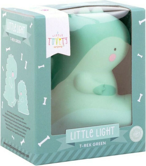 A Little Lovely Company LED Kinder Dekorative Lampe Little T Rex Din Grün