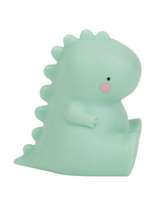A Little Lovely Company Led Kids Decorative Lamp Little T Rex Din Green