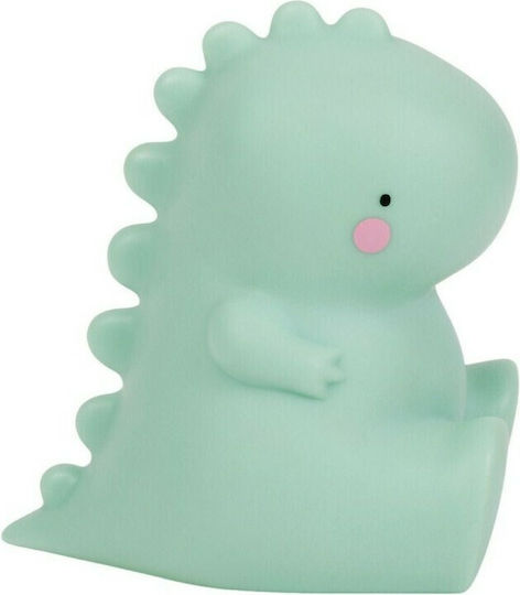 A Little Lovely Company LED Kinder Dekorative Lampe Little T Rex Din Grün