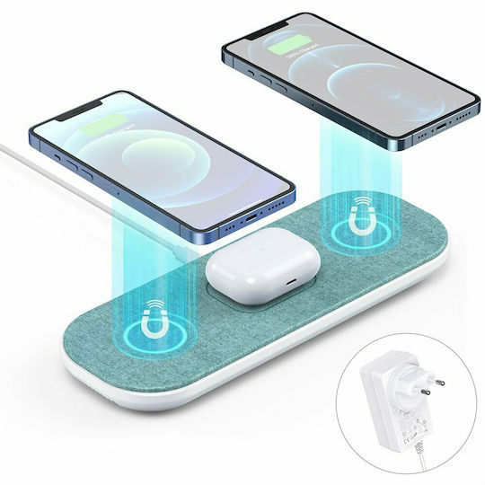 Choetech Ασύρματος Φορτιστής (Qi Pad) 10W Πράσινος (T569-S)