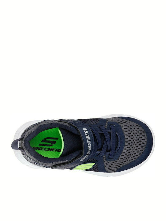 COMFY FLEX HYPER STRIDE Kids Sports Shoes Running with Hoop & Loop Closure Navy Blue