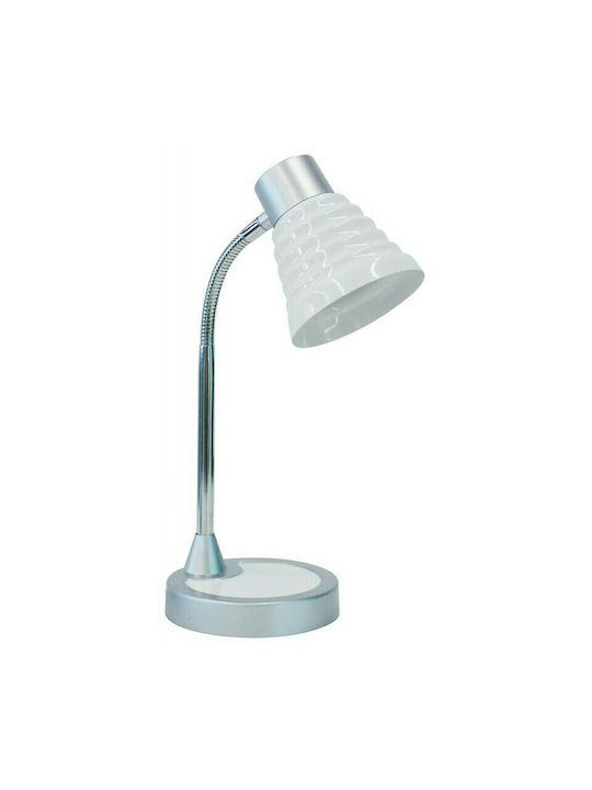 Fan Europe Leonardo Office Lamp with Flexible Arm for Socket E14 in White Color