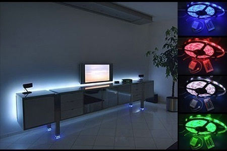 Waterproof LED Strip TV USB 5V RGB Light 2x50cm Type SMD5050 with Power Supply & Remote Control