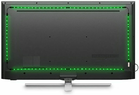 Ksix Ταινία LED Τηλεόρασης USB 5V RGB Φως 0.5m Τύπου SMD5050 με Τροφοδοτικό & Τηλεχειριστήριο