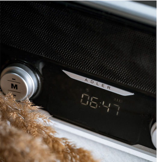 Adler AD1185 Επιτραπέζιο Ραδιόφωνο Μπαταρίας με Bluetooth και USB Λευκό