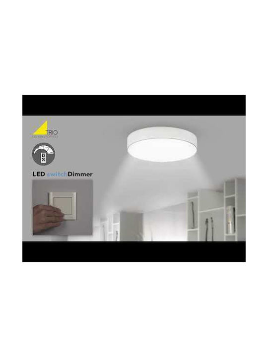 Wofi Deckenleuchte 50cm Schwarz mit Integrierter LED