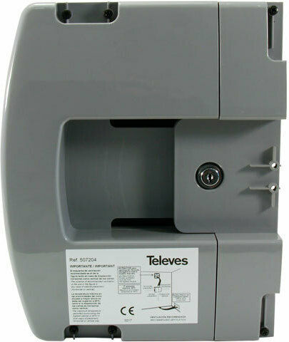 Televes T.0X Lockable Cabinet 7mod.+ PSU FAN Einbaukasten Satelliten 12-32-0012 507203