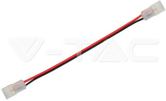V-TAC Conector pentru benzi LED Flexibil pentru bandă LED de 8 mm cu cablu 2657