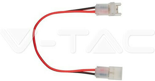 V-TAC Conector pentru benzi LED Flexibil pentru bandă LED de 8 mm cu cablu 2657