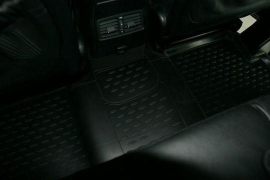 Novline Set of Front and Rear Mats 4pcs Tray Type for Mercedes-Benz G Class Black