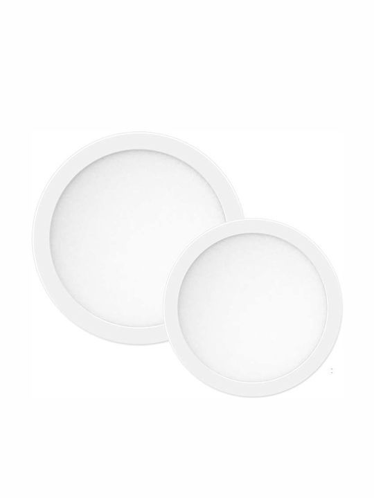 Spot Light Round Recessed LED Panel 24W with Warm White Light 3000K 24cm