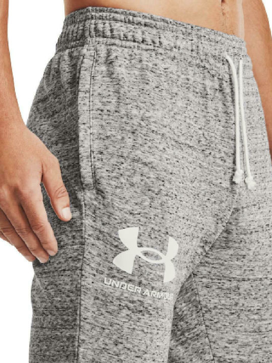 Rival Terry Sweatpants with Elastic Gray