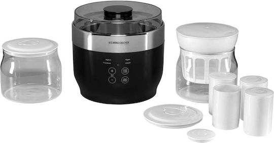 Rommelsbacher JG 80 Γιαουρτομηχανή με Κάδο και Ψηφιακή Οθόνη 1.2lt Μαύρη 20W