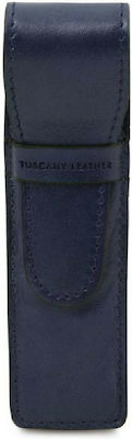 Tuscany Leather Δερμάτινη Θήκη για 1 Στυλό σε Μπλε χρώμα