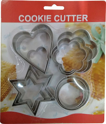 TnS Metallic Cookie Cutter 12pcs 03-950-3339