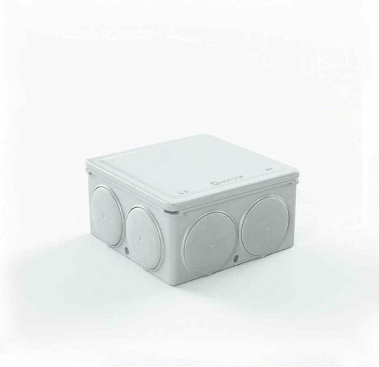Kouvidis Medisol Surface Mounted Electrical Box Branching IP55 Medium Type (67x38mm) in Gray Color