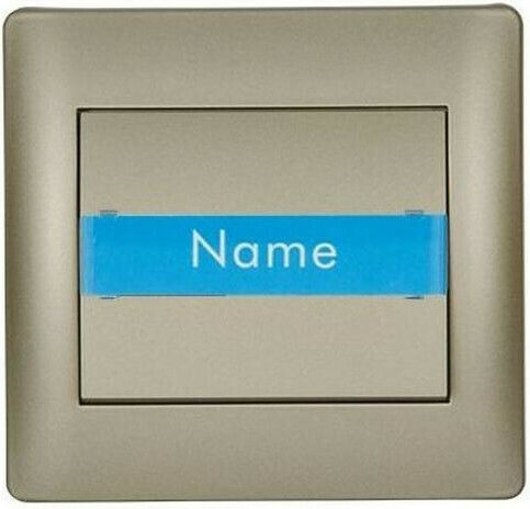 Elmark Rhyme Complete Wall Push Bell Button with Frame Gold 11182B