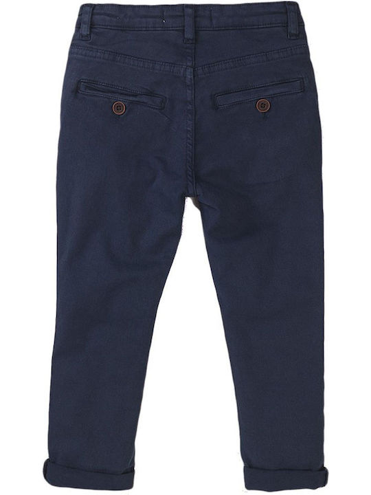 Kids' Chino Fabric Pants Blue