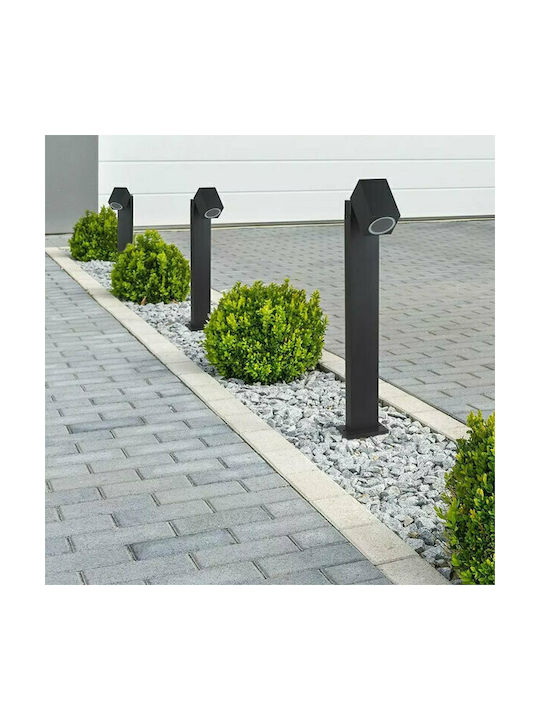 V-TAC Outdoor Floor Lamp Small Post 35W IP44 for GU10 Light Bulb Base Black