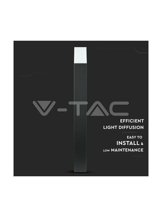 V-TAC Φωτιστικό Κολωνάκι Εξωτερικού Χώρου 35W IP54 για Ντουί GU10 Μαύρο