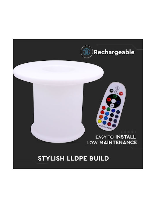 V-TAC Външна Стояща Лампа LED 3W RGB IP54 Бяла