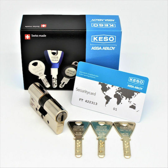 Assa Abloy Cilindru de Încuietoare De Securitate Omega 80mm (30-50) Argintiu