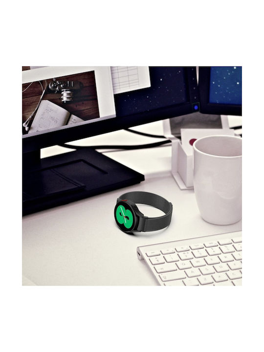 Tech-Protect Milaneseband ”2” Strap Stainless Steel Black (Galaxy Watch 4 / 5 / 5 Pro / 6 / 7 / FE)