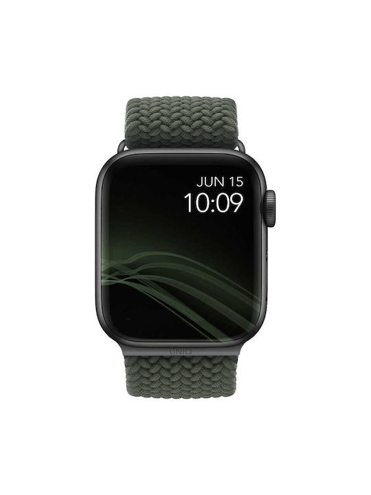 Uniq Aspen Braided Λουράκι Υφασμάτινο Πράσινο (Apple Watch 44/45/46mm/Ultra 49mm)