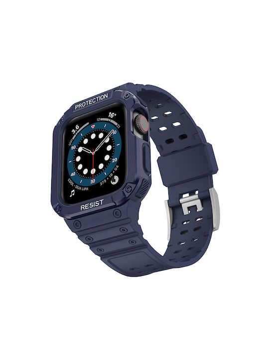 Hurtel Armored Case & Strap Blue (Apple Watch 38/40/41/42mm)