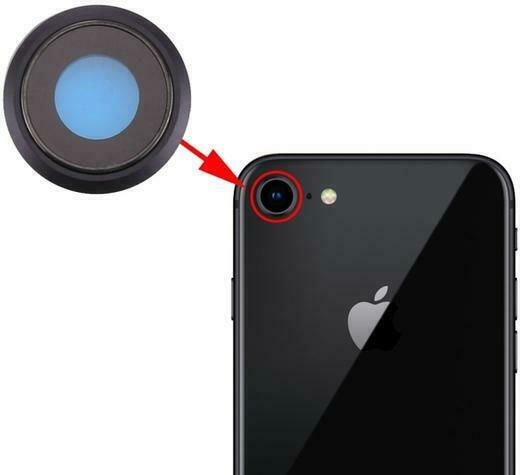 Τζαμάκι Κάμερας Μαύρο για iPhone 8