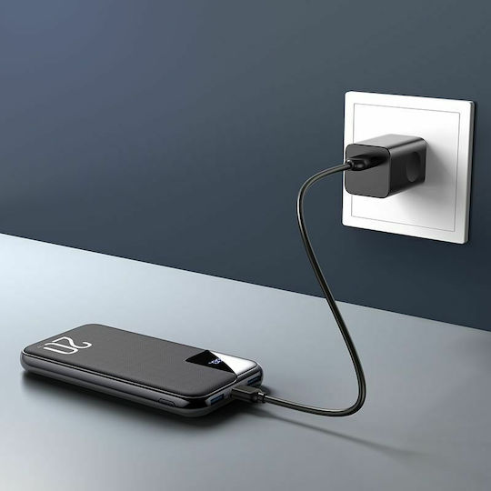 Joyroom JR-QP190 Plus Power Bank 20000mAh 20W with 2 USB-A Ports and USB-C Port Power Delivery Black