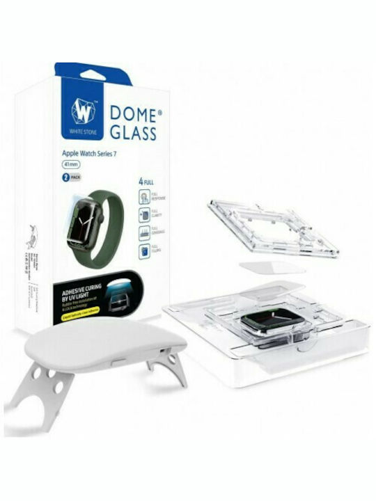 Whitestone Dome 2pack Закалено стъкло за Apple Watch 45 мм 2бр