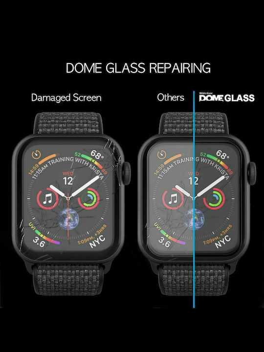 Whitestone Dome 2pack Закалено стъкло за Apple Watch 45 мм 2бр