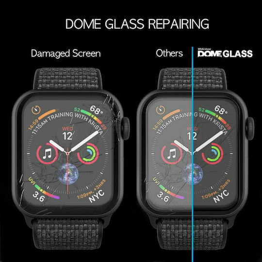 Whitestone Dome 2pack Tempered Glass pentru Apple Watch 45mm 2buc