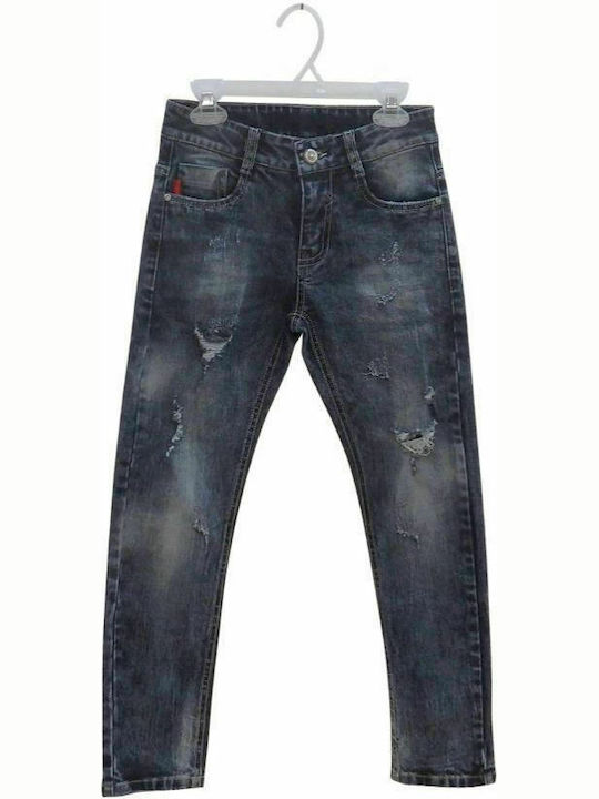 Hashtag Boys Denim Trouser Navy Blue