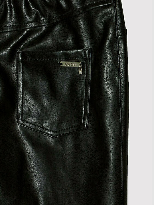 Kinder Schlaghose Leder Schwarz Patalot