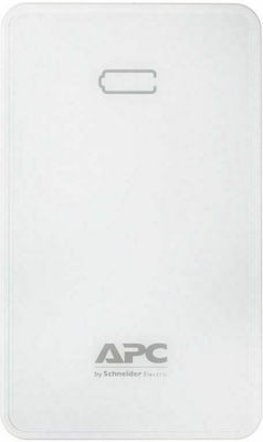 APC Power Bank 5000mAh με 2 Θύρες USB-A Λευκό