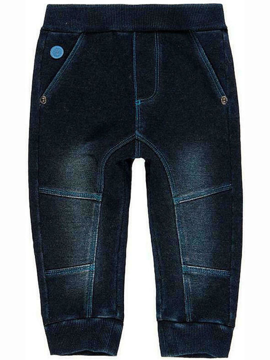 Boboli Kids Fabric Trousers Navy Blue