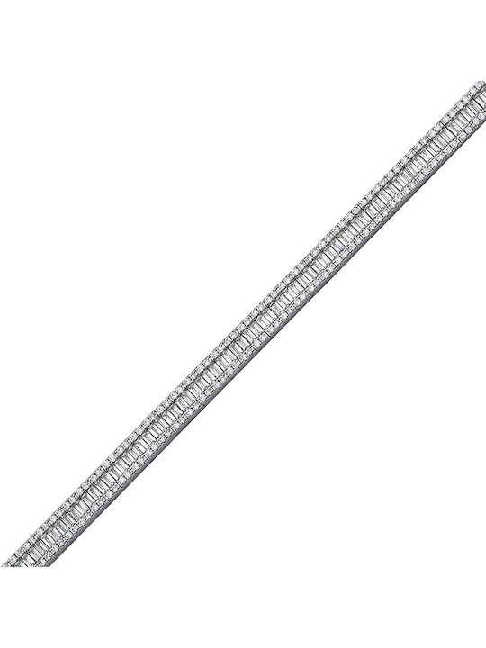 Riviera Armband Silber 925° mit Zirkon (04-06-1626)