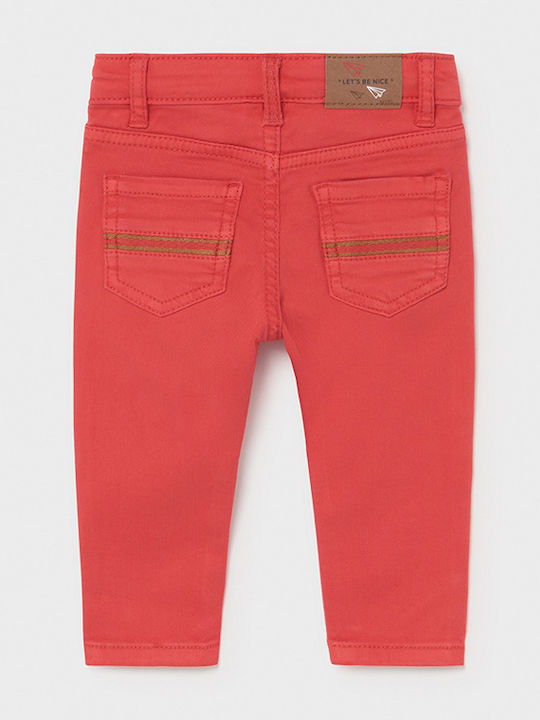 Mayoral Kids' Jeans Trousers Red