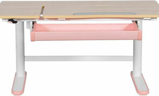 Action Kid Plus Kinder Schreibtisch Rosa 112x60x55-89cm