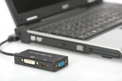 Digitus Converter DisplayPort male to DVI-D / HDMI / VGA female 1pcs AK-340418-002-S