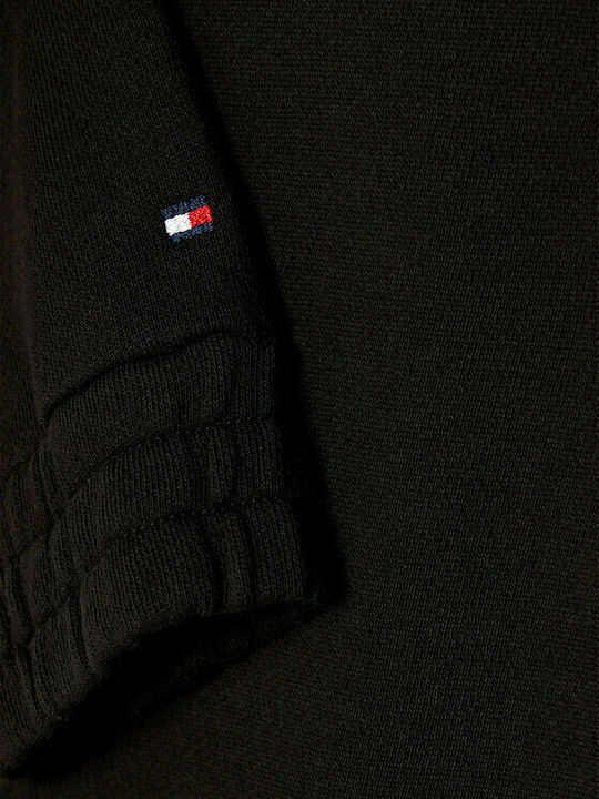 Fleece Παιδικό Φούτερ με Κουκούλα Μαύρο Essential