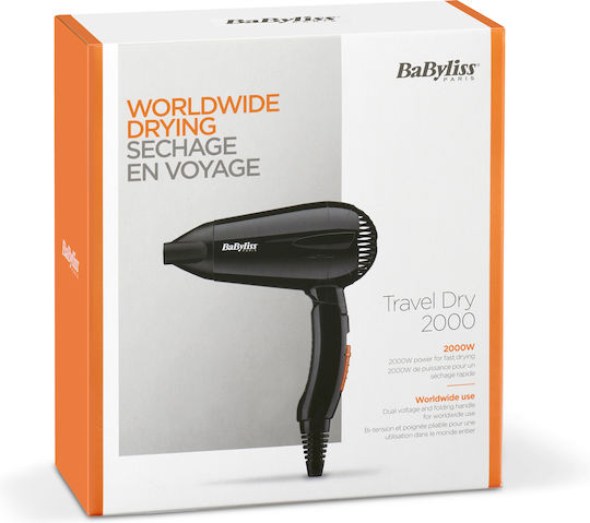 Babyliss 5344E Travel Hair Dryer 2000W 5344E