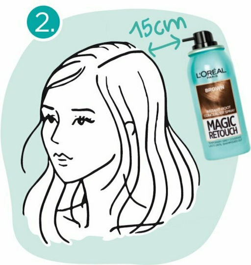 L'Oreal Paris Magic Retouch Полуперманентна Боя за Коса Спрей Студен Кафяв 75мл