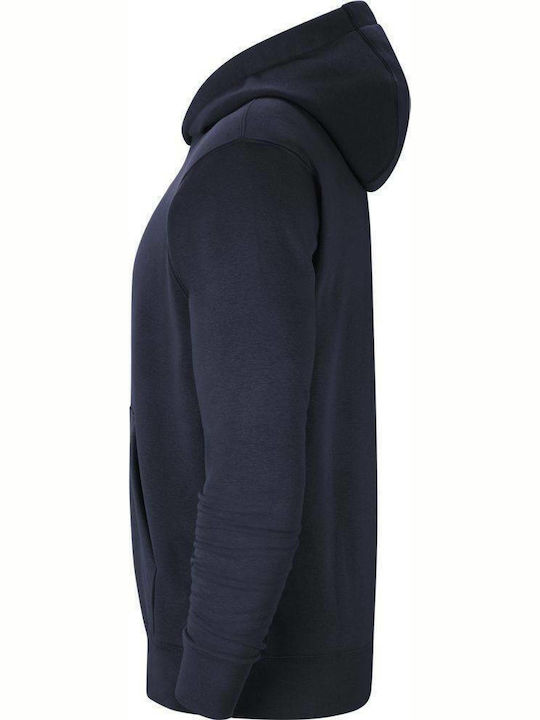 Fleece Kids Sweatshirt with Hood and Pockets Navy Blue Park 20
