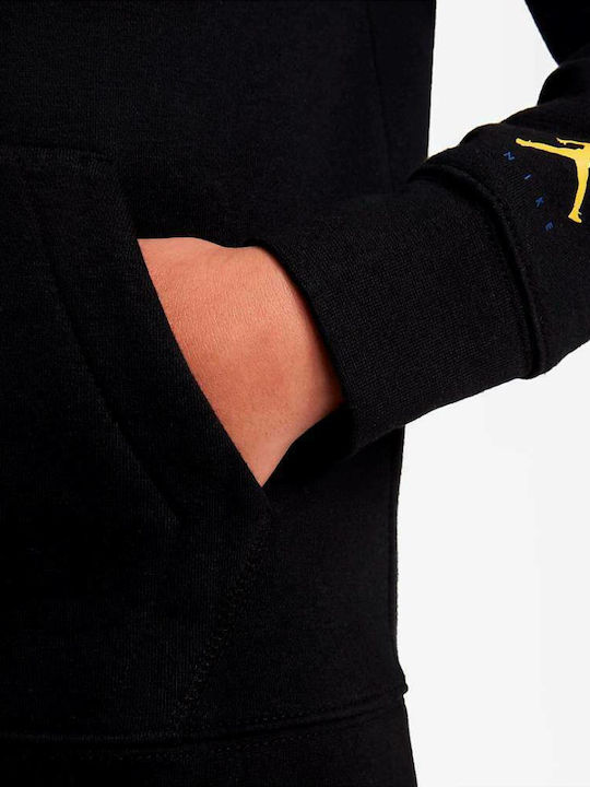 Kinder-Sweatshirt mit Taschen Schwarz Jumpman