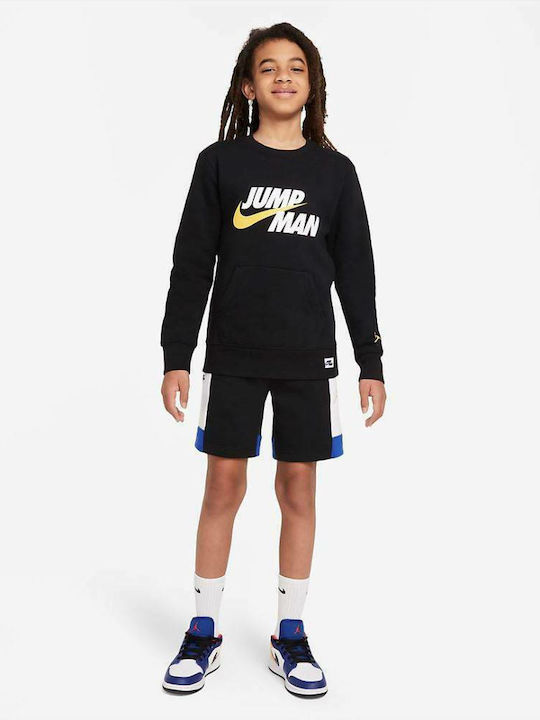 Kinder-Sweatshirt mit Taschen Schwarz Jumpman